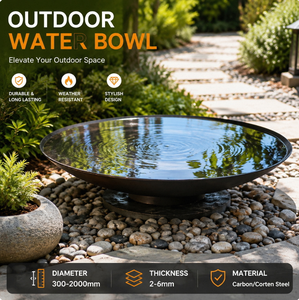 Bac à plantes en acier Corten - Finition patineuse pour la culture de plantes en extérieur et l'aménagement paysager de cour, décoration de <span class=keywords><strong>jardin</strong></span> durable - Product Image 1
