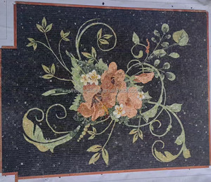 Custom High Quality Marble Panel Flooring Carpet Design Handmade Floor Medallion Stone <strong>Mosaic</strong> <strong>Tile</strong> Low Price - Product Image 2