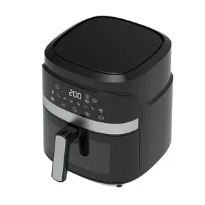 2022 New Design And Hot Sell Small Kitchen Appliances 5.5L Visual Household Use 1500W Intelligent Air Fryer