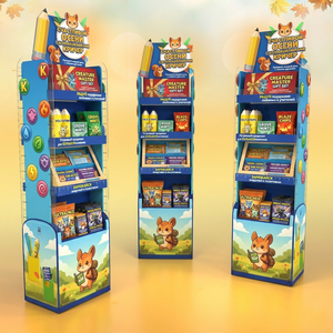 Présentoir rotatif portable en carton de haute qualité pour produits périphériques <span class=keywords><strong>Pokémon</strong></span> et jouets de vente au détail - Résistant à l'eau - Product Image 5