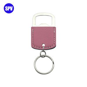 Abridor de Botellas Pequeño de Cuero Ecológico Grabable con Láser con Llavero para Regalos Promocionales con Logotipo Personalizado - Product Image 4