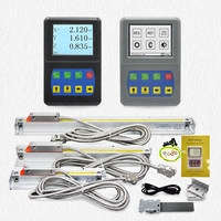 Mini lecteur numérique LCD 1/2/3 axes D50 avec règle numérique à échelle linéaire en verre pour mini tour/fraiseuse RPM/PLD/PCD