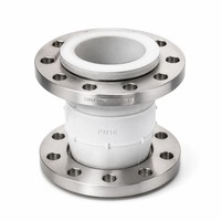 Joint de dilatation en caoutchouc pour contact alimentaire, à bride, en acier inoxydable 304, DN80 PN16, soufflet de tuyauterie flexible de qualité sanitaire