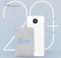 WOPOW S200 Ultra Slim 20000mAh 20W Batterie externe certifiée CE avec écran LED, charge rapide, batterie Li-Polymère, Micro USB, garantie 12 mois