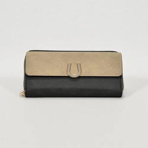 Portefeuille long et fin pour femmes, version coréenne, couleur unie, porte-monnaie, boucle en U, porte-cartes, portefeuille - Product Image 4