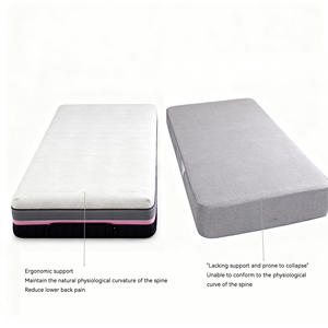 Colchón de Espuma Viscoelástica de Gran Tamaño, Calidad de Hotel, Soporte de Alineación Espinal, Compresible para Dormitorio de Apartamento - Product Image 2