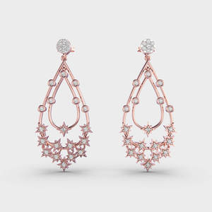 Boucles d'oreilles clous en moissanite ronde brillante, fabriquées en argent sterling 925 et or massif 14 carats, collection de bijoux élégants pour femmes - Product Image 4