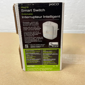 Nuevo Enchufe Inteligente <span class=keywords><strong>Jasco</strong></span> 45703, Interruptor Inalámbrico, Nuevo Sistema PLC de Control Programable para Automatización Industrial Original - Product Image 1