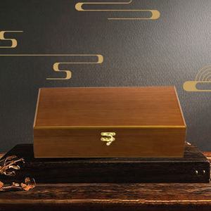 Деревянный сундук с сокровищами, коробка для чая с гравировкой для домашнего хранения украшений, консервированных цветов, эфирные масла, чайные пакетики из бамбука - Product Image 3