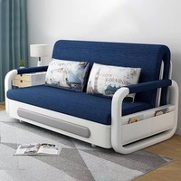 Sofá Cama Seccional Moderno de Tela para Sala de Estar con Base de Metal, Almacenamiento y Acolchado de Espuma, Función Reclinable, Apto para Hoteles