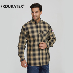 FRDURATEX-camisa ignífuga para soldar, <span class=keywords><strong>ropa</strong></span> <span class=keywords><strong>de</strong></span> <span class=keywords><strong>trabajo</strong></span> industrial estadounidense con certificado UL - Product Image 5