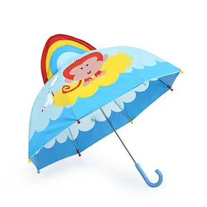 厂家个性化雨伞卡通人物户外儿童彩色雨伞促销用
