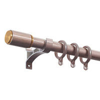 Tringles à rideaux manuelles torsadées de style moderne, marque JINYU, en aluminium, 6,7 m, pour décoration de fenêtre ronde, chambre et salon