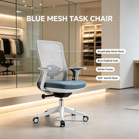 La chaise de bureau en maille au design moderne, réglable en hauteur pour la réception de bureau, convient également à un usage domestique.