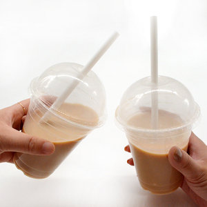 biodegradable coffee cups with lids transparent disposable pla cups