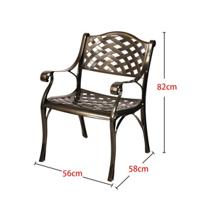 Đúc Nhôm Ưa Thích Patio Ăn Ghế Ngoài Trời Đồ Nội Thất Sân Vườn Cho Nhà Vườn Khách Sạn Nhà Hàng Ăn Ghế Hot Bán - Product Image 3