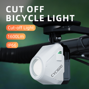 Phare de vélo CYCLAMI CYC1600 - <span class=keywords><strong>LED</strong></span> <span class=keywords><strong>rechargeable</strong></span>, batterie étanche, super lumineux, portable, lumière de nuit pour la conduite - Product Image 2