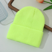 Bonnet unisexe côtelé gaufré personnalisé pour l'hiver, écologique et durable, avec motif de dessin animé, idéal pour les voyages