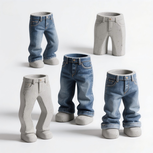 Estatua de Trébol de Cemento - Decoración de Jardín Pintada a Mano en 3D, Pedido Personalizado al por Mayor para Suministro de Tiendas con Temática de Exterior y de la Suerte - Product Image 2