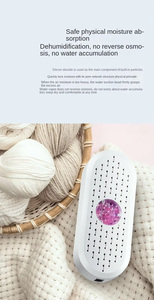 <span class=keywords><strong>Mini</strong></span> deshumidificador alimentado por USB, secador de zapatos doméstico con función de purificación de aire de absorción de humedad de ciclo para <span class=keywords><strong>invernadero</strong></span> doméstico - Product Image 2