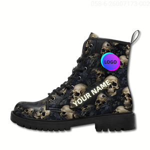 Bottes gothiques Martin personnalisées de haute qualité avec semelle épaisse pour la marche décontractée et le sport 058-6-26007173-002 - Product Image 2