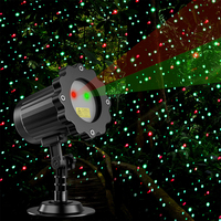 Proyektor Bintang RGB Luar Ruangan Laser Tahan Air Lampu Pesta Bergerak untuk Taman Rumah Pernikahan Halloween Dekorasi Natal Pencahayaan