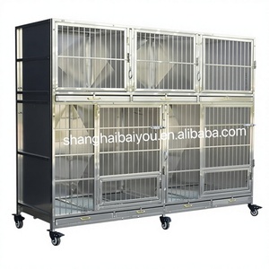 <span class=keywords><strong>Cage</strong></span> pour chien modulaire professionnelle, personnalisable, amovible, en acier inoxydable 304, résistante à l'eau, écologique, durable, sûre, 4 - Product Image 1