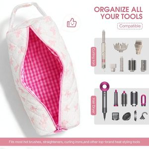 <span class=keywords><strong>Nueva</strong></span> Bolsa Organizadora de Herramientas para el Cabello, Estuche de Almacenamiento Portátil de Viaje para Secador de Cabello <span class=keywords><strong>Dyson</strong></span> Airwrap, <span class=keywords><strong>Plancha</strong></span> de Cabello Shark Flexstyle, Rizador de Cabello - Product Image 4