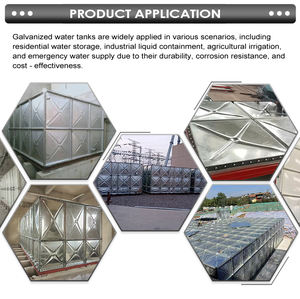 FRP 유리 섬유 물 저장 탱크 농업용 관개 용 냉수 저장 솔루션 아연 도금 강철 플라스틱 성형 - Product Image 3