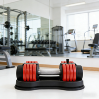Haltère réglable durable avec système de verrouillage rapide pour les exercices de squat, de curl et de pression