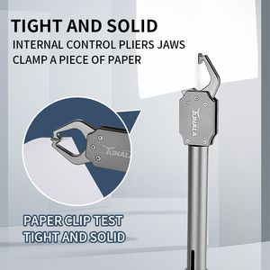 Pince de <span class=keywords><strong>pesée</strong></span> portable en alliage d'aluminium 6061 argent/gris pour la pêche, avec logo personnalisé, pour carpes et snappers - Product Image 4