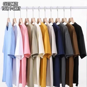 Camiseta Extra Grande de Peso Pesado OEM, Diseño de Impresión Digital Personalizada con Logotipo, Camiseta Lisa de Algodón 100%, Camiseta de Hombre de Peso Pesado - Product Image 1