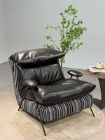 Canapé/Chaise de salon moderne en métal extensible avec coussin amovible et lavable pour hôtels, cafés, appartements, chambres, salles à manger, salons familiaux