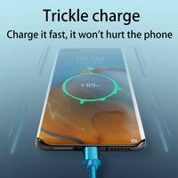 Cable de Carga Rápida USB a Tipo C con Trenzado de Nailon, Cable Resistente al Desgaste, Cable de Transferencia de Alta Velocidad para Teléfonos Inteligentes Android