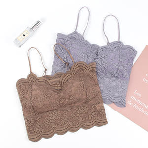Кружевное нижнее белье от производителя, красивый бюстгальтер без косточек, один размер, женский кружевной топ - Product Image 3