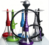 Ensemble de chicha miniature au design unique en acrylique avec un tuyau en silicone de haute qualité et un bol en silicone