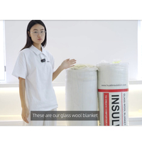 Spécifications des fibres de laine de verre, type de fibres à conductivité thermique pour l'isolation des toitures avec feuille FSK