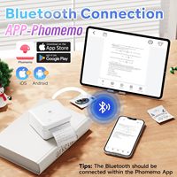 Printer Mini Portabel Phomemo M02Pro 300dpi untuk Stiker, Foto, Catatan Belajar, Bullet Journal, Hadiah Natal DIY