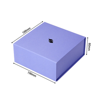 Caja de Regalo Magnética Plegable Morada con Logotipo Personalizado, Caja de Embalaje Rígida y Plegable con Papel de Seda para Cosméticos y Joyería OEM