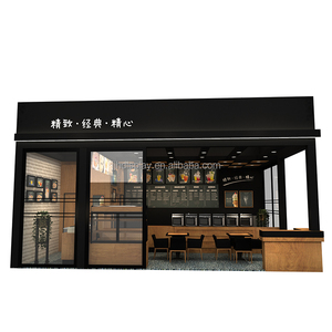 Jjh tùy chỉnh quán cà phê quầy bar đồ nội thất quán cà phê Showcase thiết kế bánh cà phê hiển thị truy cập cà phê cửa hàng trang trí thiết kế - Product Image 3