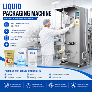 Machine d'emballage de sachets liquides commerciaux, machine d'emballage d'eau pour l'eau potable, les jus et les boissons - Product Image 4