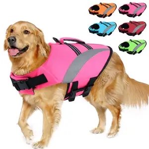 애완 동물 의류 여름 야외 수영복 전문 훈련 의류 개 구명 재킷