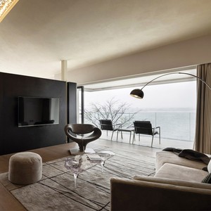 Suite de mobilier de chambre d'hôtel en bois massif, design artistique complet, pour projet de construction d'hôtel boutique haut de gamme - Product Image 5