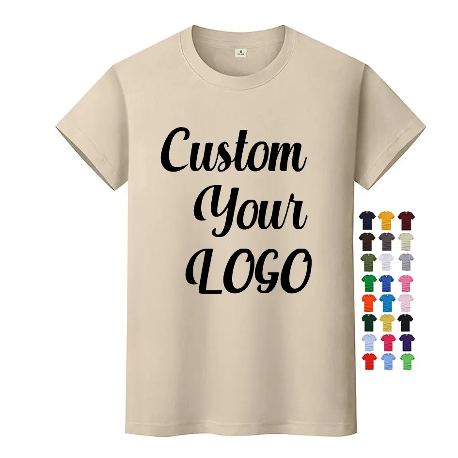 Camiseta de algodón 100% para hombre, camisa personalizada con logotipo impreso, de talla grande, barata, fabricante de China