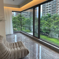 Puertas Interiores de Dormitorio Modernas Personalizadas de Primera Calidad con Ventanas Francesas, Aislamiento Acústico de Aleación de Aluminio, Vidrio Triple Aislante de Acero Inoxidable