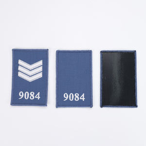 Migliore qualità di sicurezza personalizzato gancio e Loop Patch digitale numero blu Morale 3D distintivo ricamato - Product Image 1