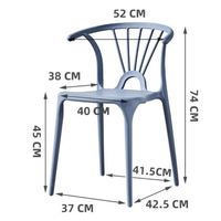 Chaise de restaurant moderne, durable, empilable, facile à nettoyer, imperméable, gain de place, pour café, bistrot, restaurant, usage intérieur
