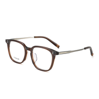 Montures de lunettes optiques en acétate rétro vintage de marque de luxe, étui à lunettes léger, design rectangulaire pour unisexe, toutes formes de visage