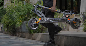 Trottinette pliable G2 Master avec double propulsion, 52V 20.8Ah, suspension hydraulique, pneus de 10 pouces, écran LCD, autonomie de 70 km, pour les trajets quotidiens - Product Image 5