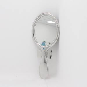 Miroir complet en acier inoxydable Art mural stéréoscopique en métal 3D Miroir de décoration personnalisé pour la maison - Product Image 2